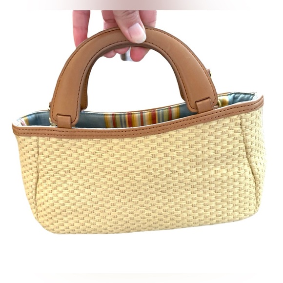 Classic Fossil Tan and Cream Shoulder Bag with handles - Picture 5 of 7